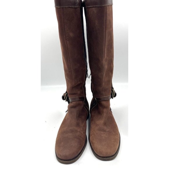 Cole Haan Women’s Leather Knee High Boots Brown‎ Distressed Size 8.5 B - Picture 2 of 16
